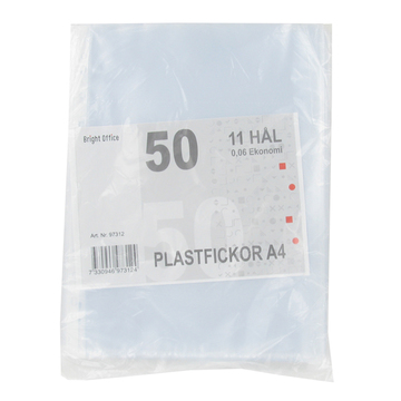 7397312 Plastfickor A4 0,06mm 50-Pack