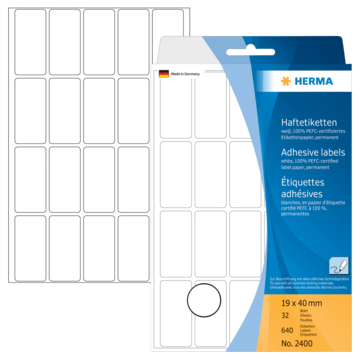 32400 Etikett Herma Permanent 19x40m