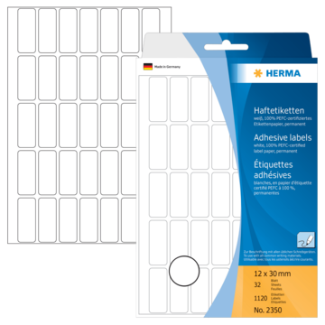 32350 Etikett Herma Permanent 12x30m