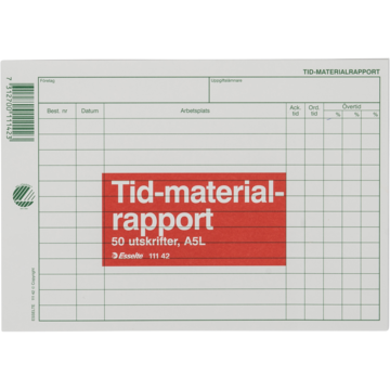 11142 TIME&MATERIAL RAPPORT FORM