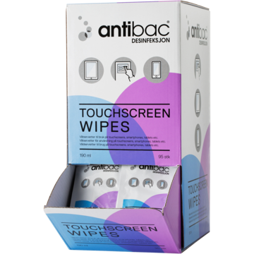 603026 Touchscreen Wipes Antibac95-P