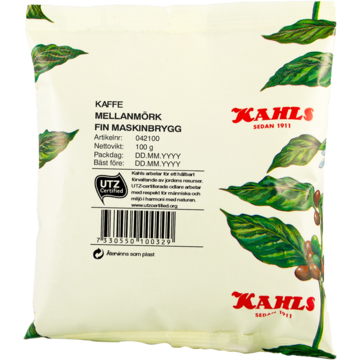 42100 Kaffe Kahls UTZ Mörk 100g