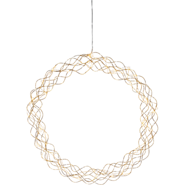 69095 DECO HANGING CURLY BRASS