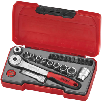 167320100 Teng Tools Hylsnyckelsats 1/4"