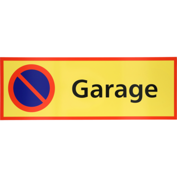 6705433 Skylt Garage 590x210mm