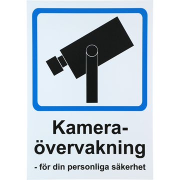 6705417 SKILT KAMERAOVERVÅGNING A4