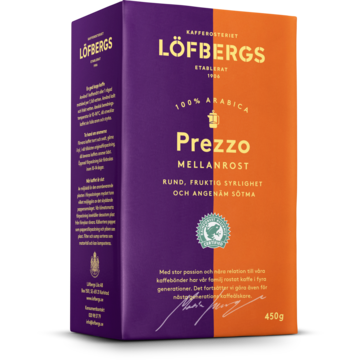 101130 Kaffe Prezzo Mellanrost 450g*