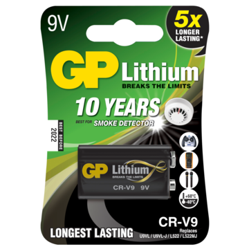 255076 Batteri GP 9V Lithium