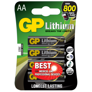 103154 Batteri Litium GP AA 1.5V 4-p