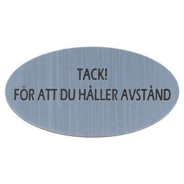 858555 Info-skilt med magnet 60x32mm