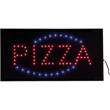 LSPIZZA Ledskylt "Pizza" 24x48cm