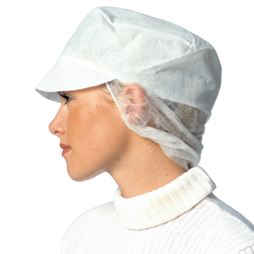 GB021000400 SNOOD CAPS NON WOVEN WHITE