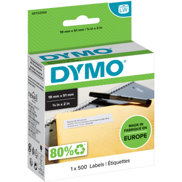 11355 ETIKETTI DYMO LABEL 19X52