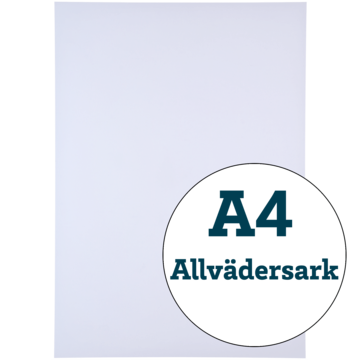 4002751 Allvädersark A4 Vit 165g