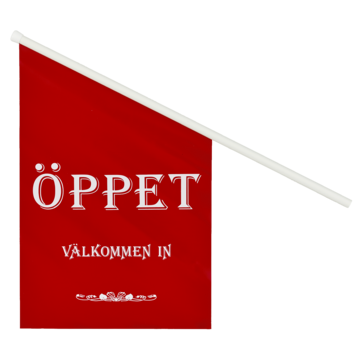 18773 Öppet Flagg Röd/Vit*