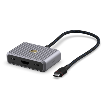 UNI10397 USB-C Hub 5-Port 8K 100W Grå