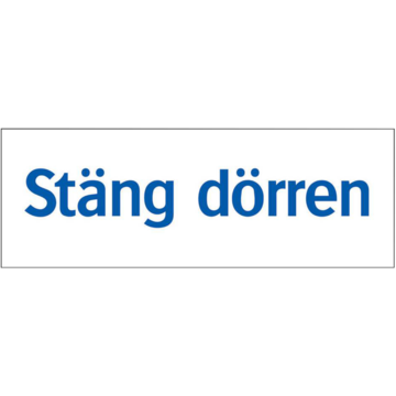 LUN566700134 Skylt "Stäng Dörren"