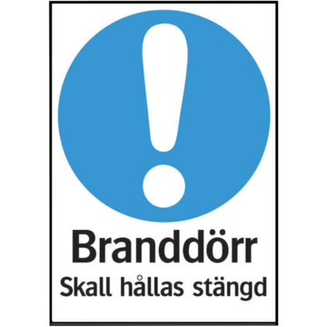 LUN566700878 Skylt Branddörr Stängd