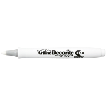 EDF1WHITE Penna Decorite Rund Vit 1,0 Mm