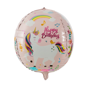 HIS64347 Folieballong Unicorn Orb 35cm