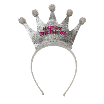 HIS90745 Diadem Happy Bday Crown