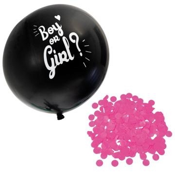 HIS64946 Ballong 24" Boy/Girl Rosa Con