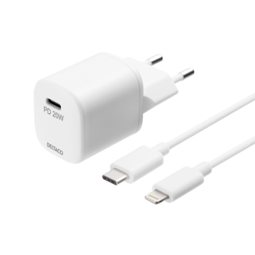 DELUSBCAC141 Deltaco Laddare USB-C Apple