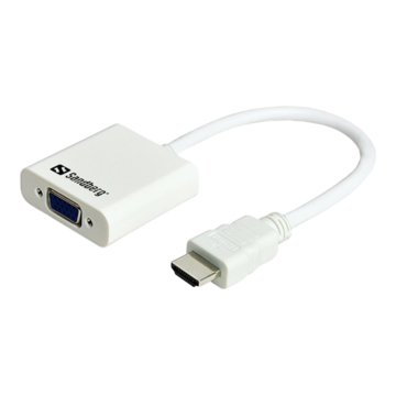 50869 Hdmi To Vga Converter, White