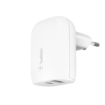 WCB007VFWH Väggladdare Usb-C + Usb-A Vit