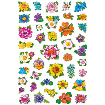 3522 Stickers Dekor Blommor