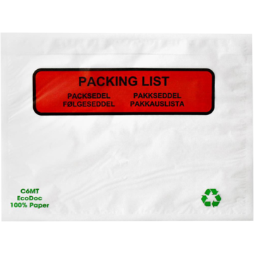 T221206 Packsedelskuvert EcoDoc C6 MT*