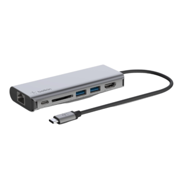 AVC008BTSGY Hubb Usb-C 6-In-1 Multiport