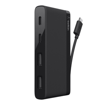 F4U090BTBLK Hub Mini Usb-C 4-Port Svart