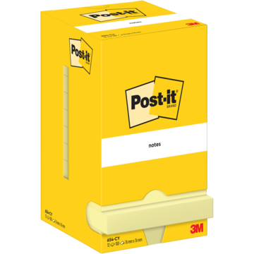 7100290160-1 POST-IT® YELLOW 76X76MM