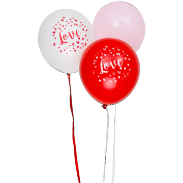 HED202251 Ballong Love 30cm 6-pack