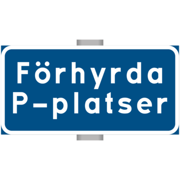 SKMX31 Skylt Förhyrda P-Platser