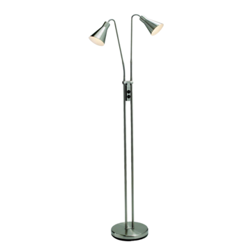 MS102241 Golvlampa Odense 2L Stål