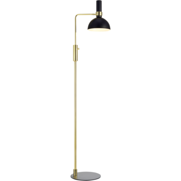 MS106972 Golvlampa Larry 1L Svart/Mäss