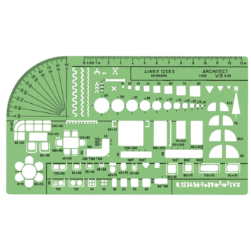 100414314 Linex 1258S Arkitektschablon