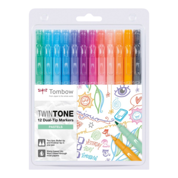 WSPK12P2 Tombow marker TwinTone pastel