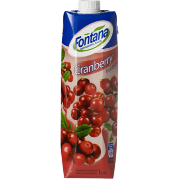 10817517 Fontana Fruktdryck Tranbär 1L