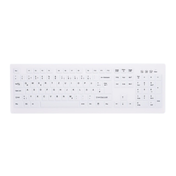 AKC8100FU1WNOR Active Key Hygiene Desktop Keyboard Sealed USB, White