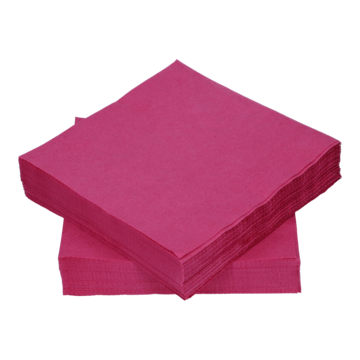 123313 Napkin 3-Ply Dark pink 33x33