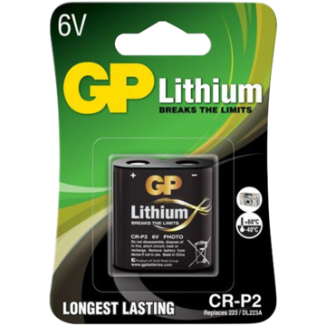 3701-2 Batteri CR-P2 Foto Litium*