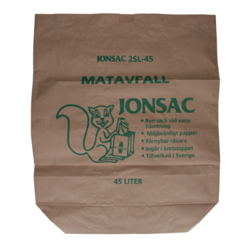 90045 Sopsäck 45L Papper Matavfall