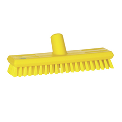 10670416 Golvskrubb med vattengenomlöpning Hård Gul 27cm