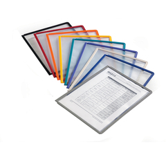 560607 Plastomslag A4 M/Ramme Blå