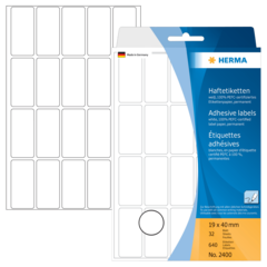32400 Etiket Herma Permanent19x40mm