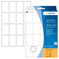 32450 Etiket Herma Permanent25x40mm