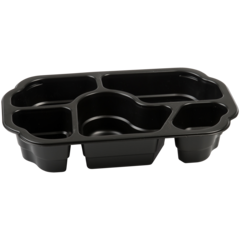 119154755 Duniform Take-Away PP Svart 5-Fack 940ml